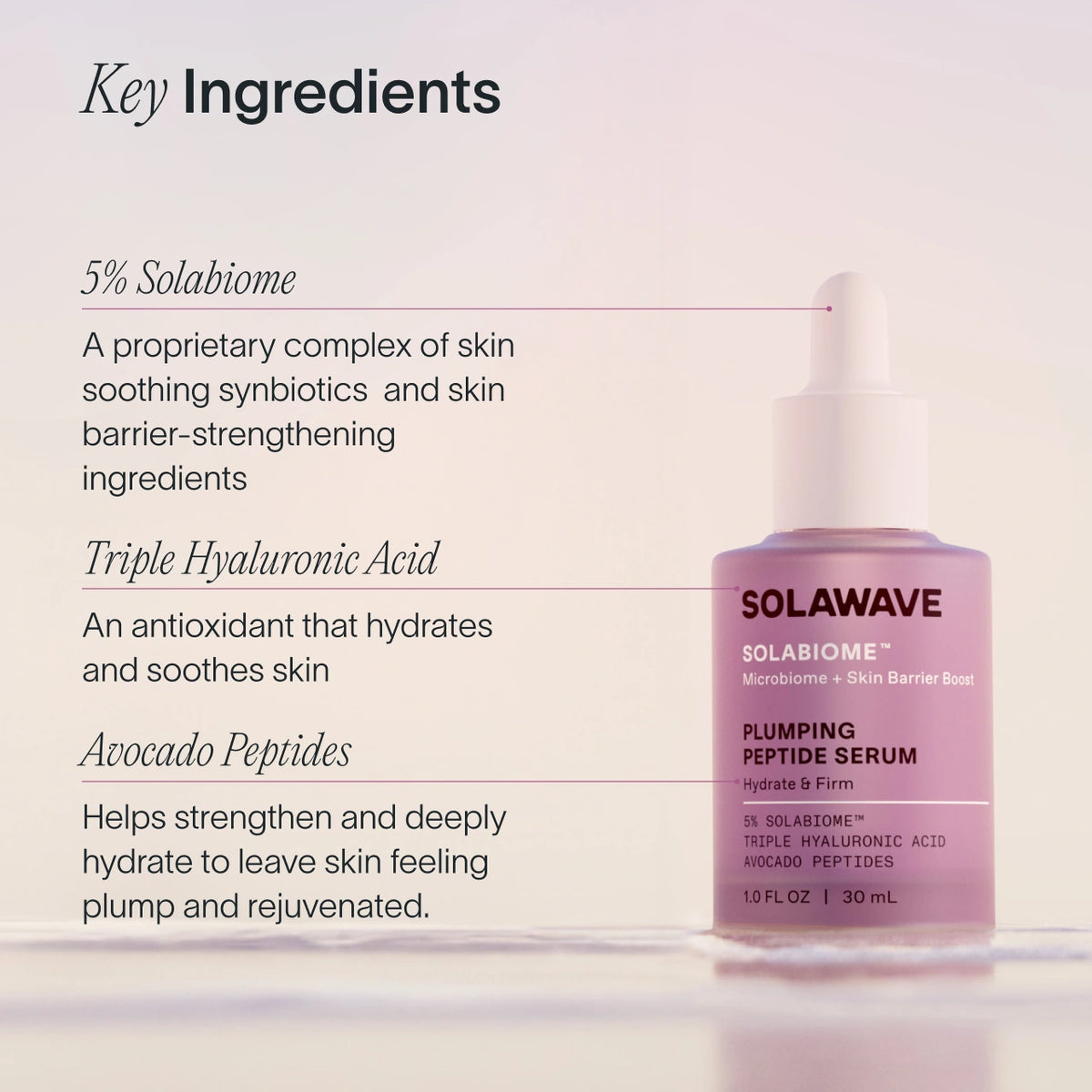 An image of ingredients of clean skincare hydrating serum