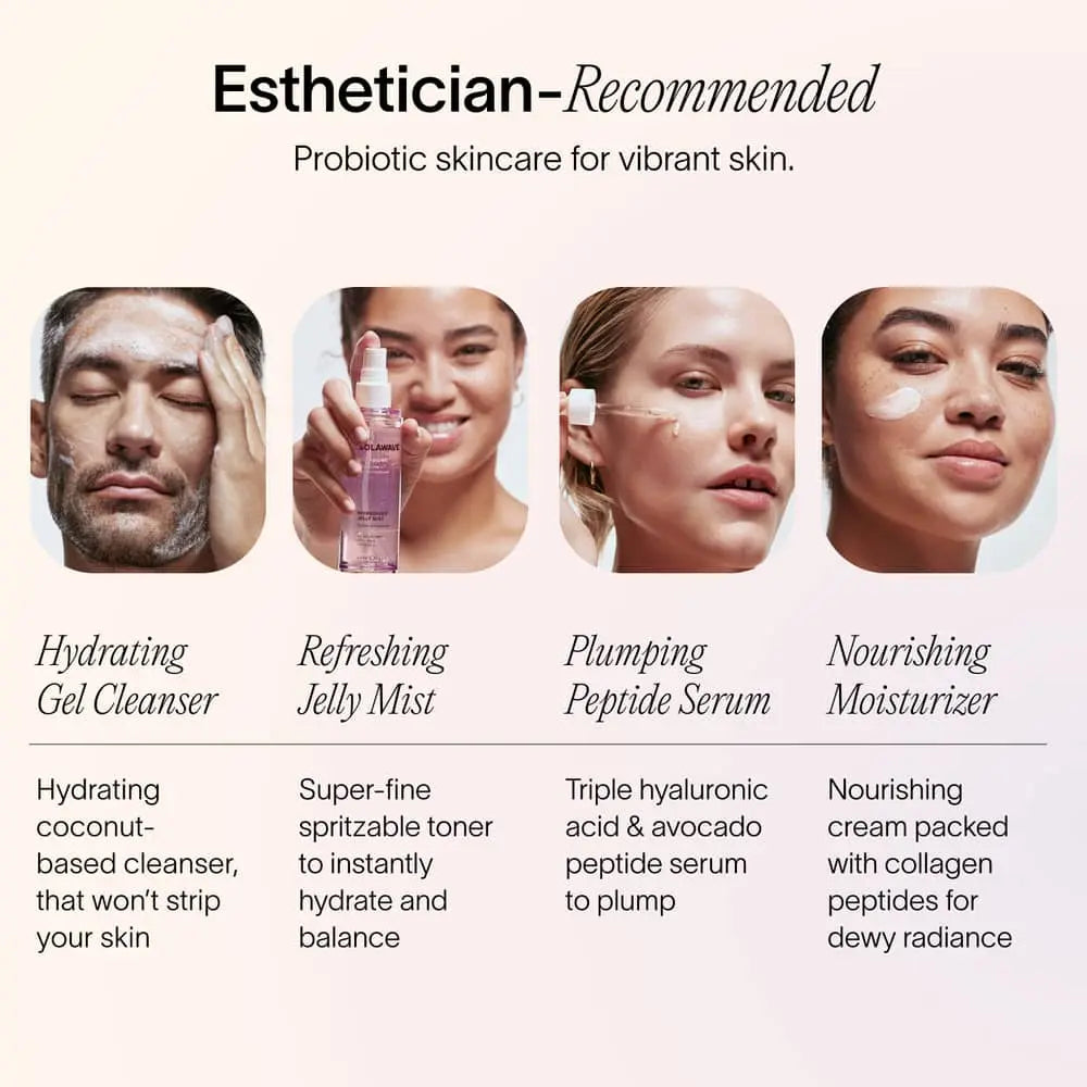 An image with esthetician recommended skincare