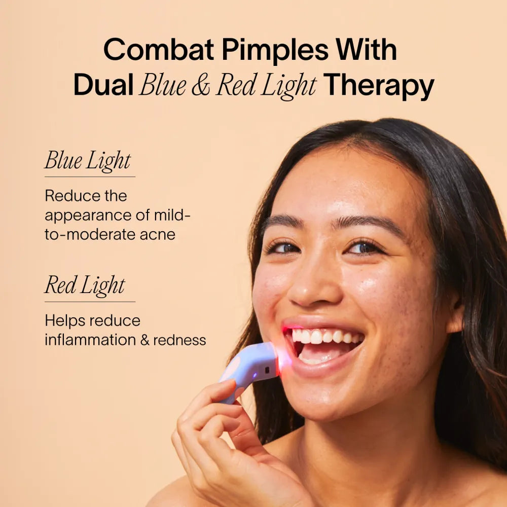 red and blue light therapy for acne